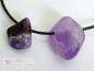 Preview: Ein großer und 1 kleiner Amethyst gebohrt