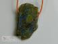 Preview: Labradorit Schmuckanhänger - handgeschliffen, die Rückseite ist roh belassen - ein Einzelstück