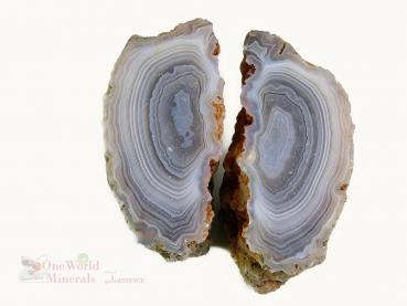 Botswana Achat, geteilt und angeschliffen - Einzelstücke