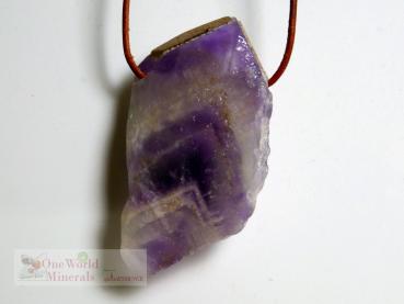 Amethyst  Schmuckanhänger, flach - Einzelstück