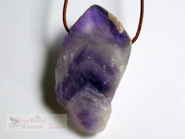 Amethyst  Schmuckanhänger, flach - Einzelstück