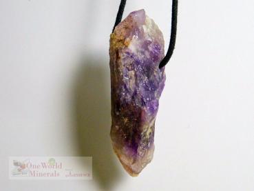 Amethyst Spitze, gebohrt und entgratet, Schmuckanhänger oder Dekostück - Einzelstück