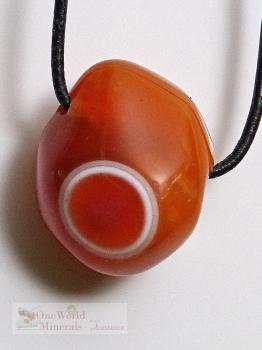 Augen-Carneol, Botswana, gebohrt