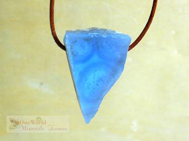 Chalcedon Schmuckanhänger - handgeschliffen,  Einzelstück