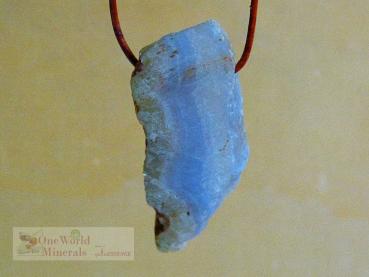 Preview: Chalcedon Schmuckanhänger - handgeschliffen,  Einzelstück