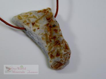 Chalcedon Schmuckanhänger roh  -  Einzelstück