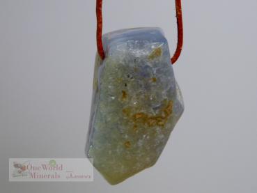 Chalcedon Schmuckanhänger roh  -  Einzelstück