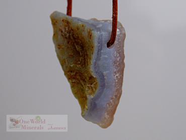 Chalcedon Schmuckanhänger roh  -  Einzelstück