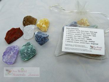 Set mit 7 Chakra-Steinen