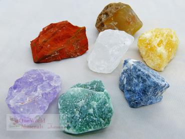 Set mit 7 Chakra-Steinen