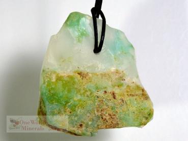Chrysopras Schmuckanhänger - gebohrt, Einzelstück