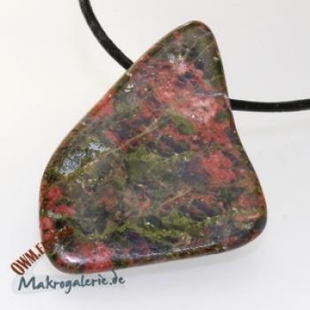 Preview: Epidot-Unakit, Süd-Afrika,  Anhänger, gebohrt