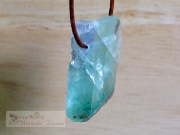 Preview: Fluorit Schmuckanhänger, handpoliert, Einzelstück