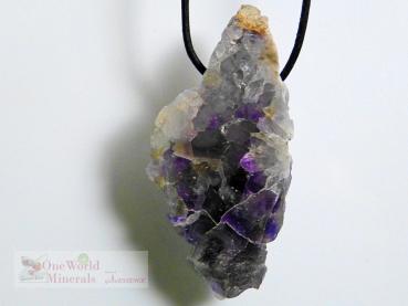 Fluorit Schmuckanhänger,  handpoliert, Einzelstück