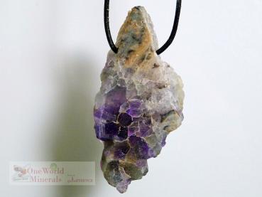 Preview: Fluorit Schmuckanhänger,  handpoliert, Einzelstück