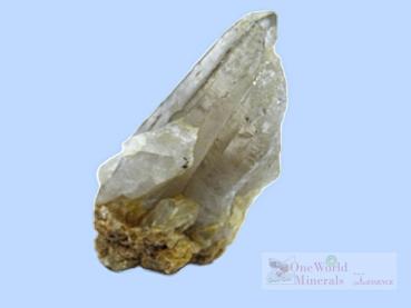 Preview: Bergkristallstufe, Zwillingskristall, leicht rauchig,Skardu, Pakistan/Himalaya