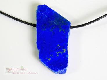 Preview: Lapislazuli Schmuckanhänger - beidseitig handgeschliffen, poliert,  Einzelstück