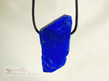 Preview: Lapislazuli Schmuckanhänger - beidseitig handgeschliffen, poliert,  Einzelstück