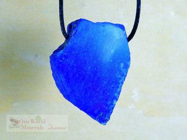 Lapislazuli Schmuckanhänger, handgeschliffen, Einzelstück