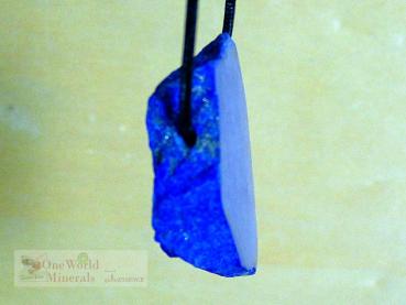 Lapislazuli Schmuckanhänger, handgeschliffen, Einzelstück