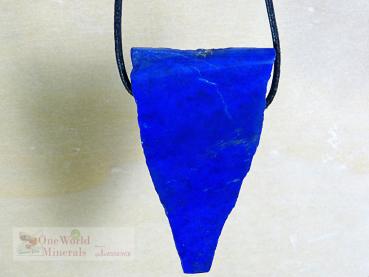 Lapislazuli Schmuckanhänger, handgeschliffen, Einzelstück