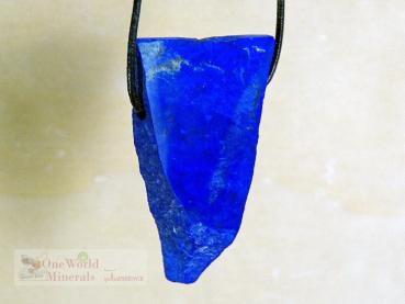 Lapislazuli Schmuckanhänger, handgeschliffen, Einzelstück