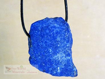 Lapislazuli Schmuckanhänger, handgeschliffen, Einzelstück