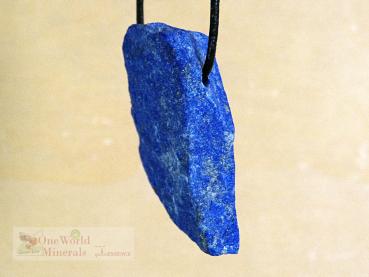 Lapislazuli Schmuckanhänger, handgeschliffen, Einzelstück