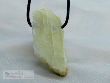 Preview: Mondstein Schmuckanhänger,  handgeschliffen, poliert, Rückseite roh belassen - Einzelstück