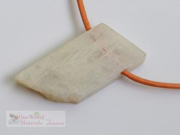 Preview: Mondstein Schmuckanhänger,  handgeschliffen, poliert, mit Blauschimmer - Einzelstück