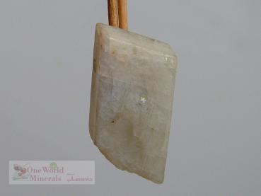 Preview: Mondstein Schmuckanhänger,  handgeschliffen, poliert, mit Blauschimmer - Einzelstück