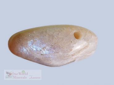 Preview: Mondstein aus Tansania, Schmuckanhänger mit seitlichem Blauschimmer - Einzelstück