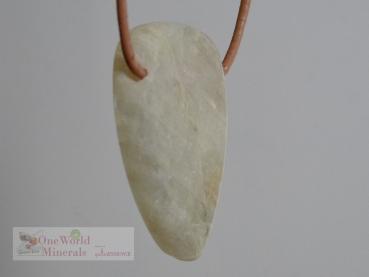 Preview: Freudentränen,  handgeschliffener Mondstein Schmuckanhänger , Blauschimmer