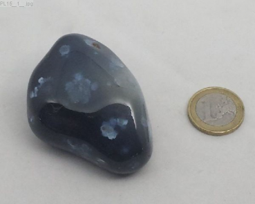 Preview: Großer Achat grau gebändert, "Plum", Botswana, Einzelstück