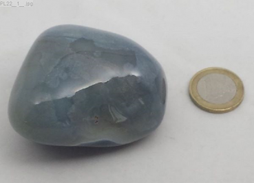 Preview: Großer Achat grau gebändert, "Plum", Botswana, Einzelstück