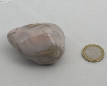 Großer Achat pink, "Plum", Botswana, Einzelstück
