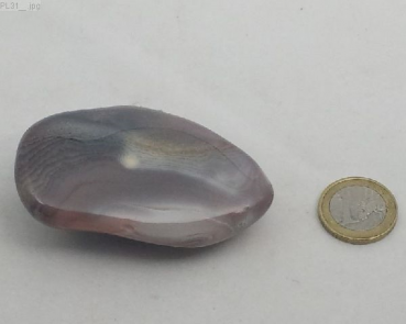 Großer Achat pink, "Plum", Botswana, Einzelstück