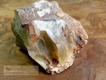 Prehnit Rohstein, Deko-Einzelstück