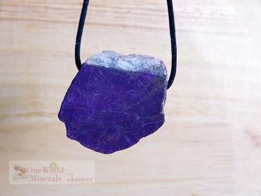 Preview: Purpurit - Anhänger, handgeschliffen - ein Einzelstück