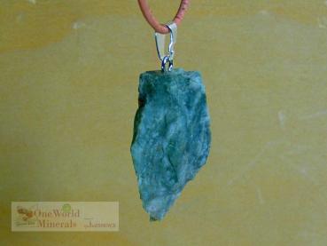 Preview: Rhyolith Australien, roh belassen, mit Silberöse, Einzelstück