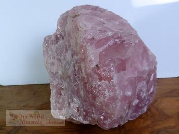 Rosenquarz Rohstein, Deko-Einzelstück