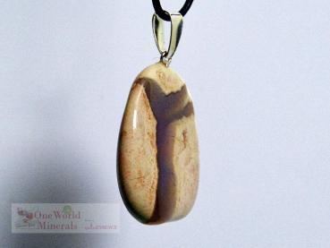 Preview: Australischer Amulettstein / Thunderegg - Schmuckanhänger mit Silberöse, Unikat