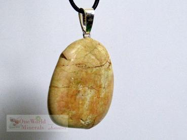 Preview: Australischer Amulettstein / Thunderegg - Schmuckanhänger mit Silberöse, Unikat