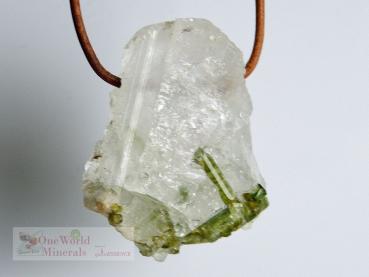 Preview: Grüner Turmalin in Quarz, Schmuckanhänger -  Einzelstück