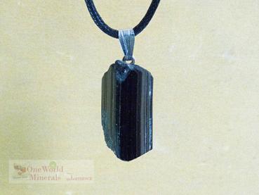 Preview: Turmalinkristall mit Silberöse, Einzelstück, aus Pakistan