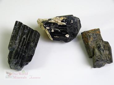 Preview: 3 Turmaline, schwarz , Himalaya - Unikate