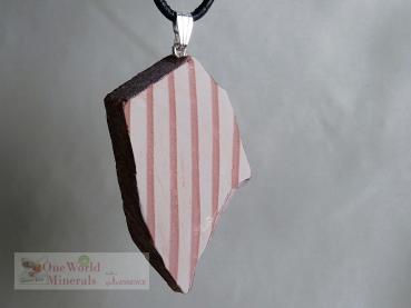 Zebra Rock, mit Silberöse, Australien, handgeschliffen - Einzelstück