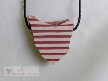 Zebra Rock, Australien handgeschliffen - Einzelstück