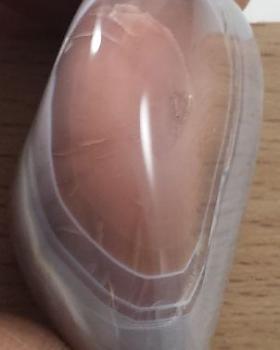 Achat Botswana, Trommelstein, Einzelstück