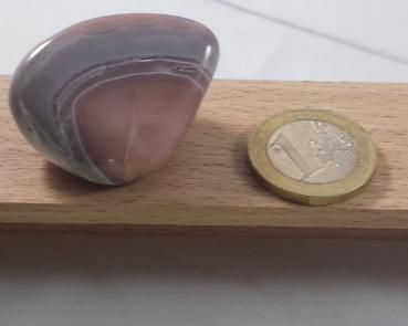 Achat Botswana, Trommelstein, Einzelstück